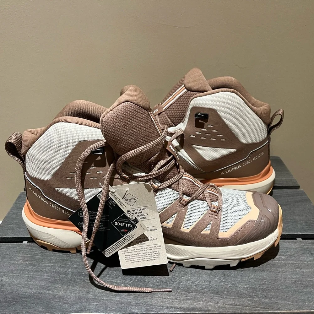 Salomon X Ultra 360 Edge Mid Boot Women’s Hiking & Backpacking New Gore-Tex-NWOB - Picture 2 of 10